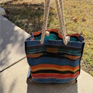 Dakine Multicolor Striped Tote Bag